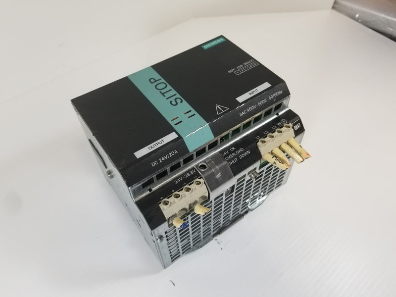 Siemens 6EP1436-3BA00 Power Supply 24VDC 20A