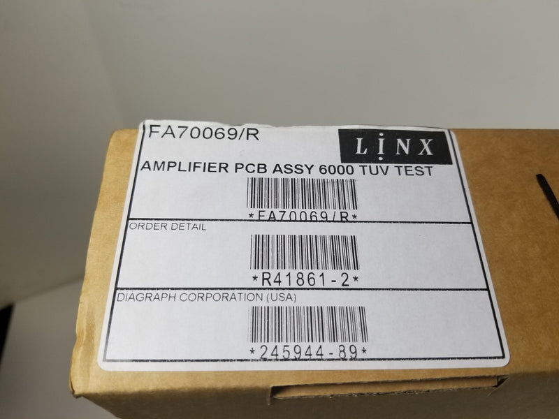 Linx FA70069/R Amplifier PCB Assembly 6000 TUV Test