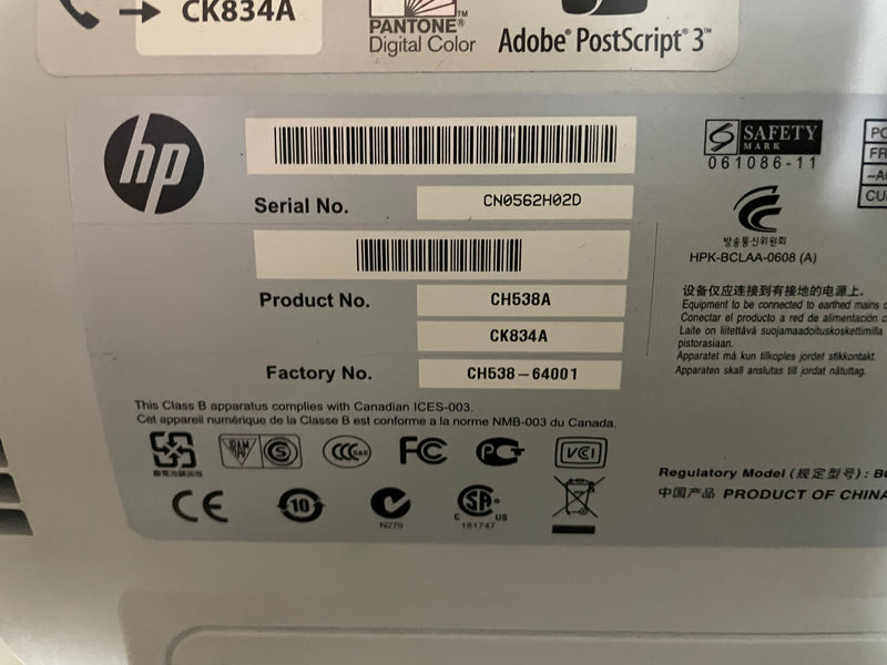 HP DesignJet T1300 PastScript ePrinter Large Format Printer Plotter CK834A