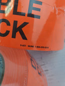 Uline S-601 Neon Orange DO NOT DOUBLE STACK 500 Labels - Lot of 2 Rolls