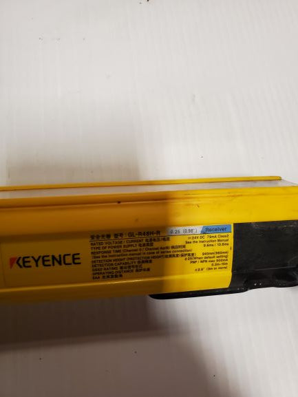 Keyence GL-R48H-R Type 4 Sil 3 93510607 Light Curtain Receiver W/Cable Gl-RP10PM