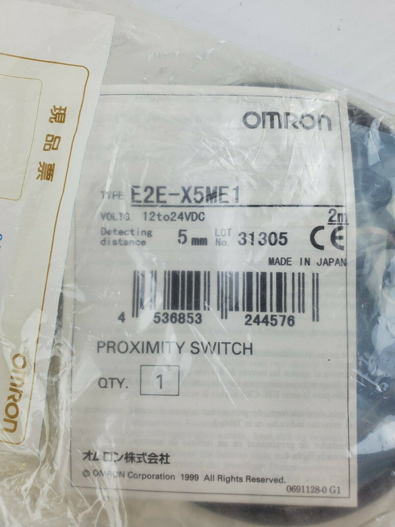 Omron E2E-X5ME1 Proximity Switch 12-24 VDC 5mm