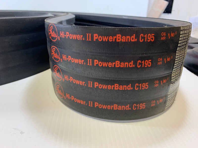 Gates Hi-Power II Powerband Belt C195