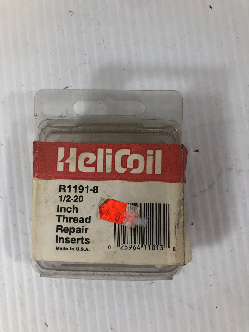 Helicoil R1191-8 1/2-20 Inch Thread Repair Inserts Package of 6