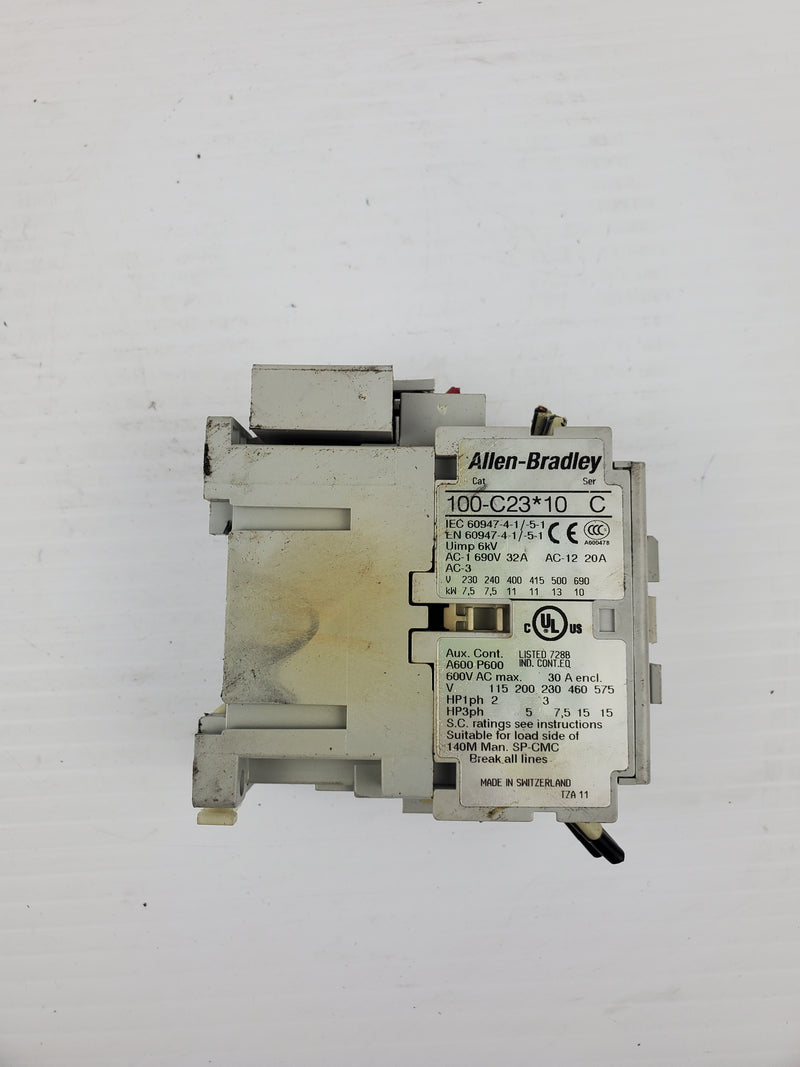 Allen-Bradley 100-C23E*10 Electrical Contactor Series C With 100-FSV136 Attached