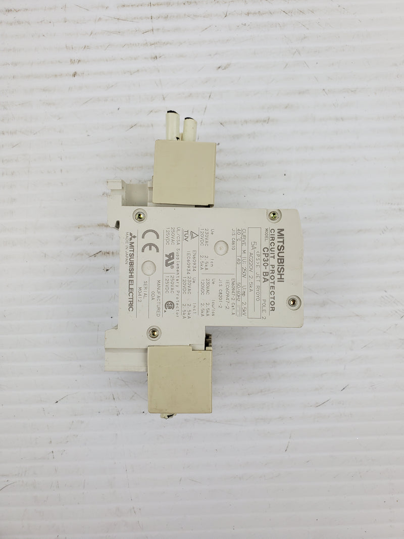 Mitsubishi Electronic CP30-BA Circuit Protector AC/DC 5A 2 Pole