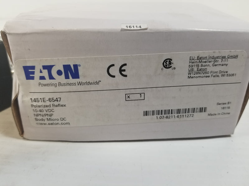 Eaton 1451E-6547 Photoelectric Proximity Sensor - New