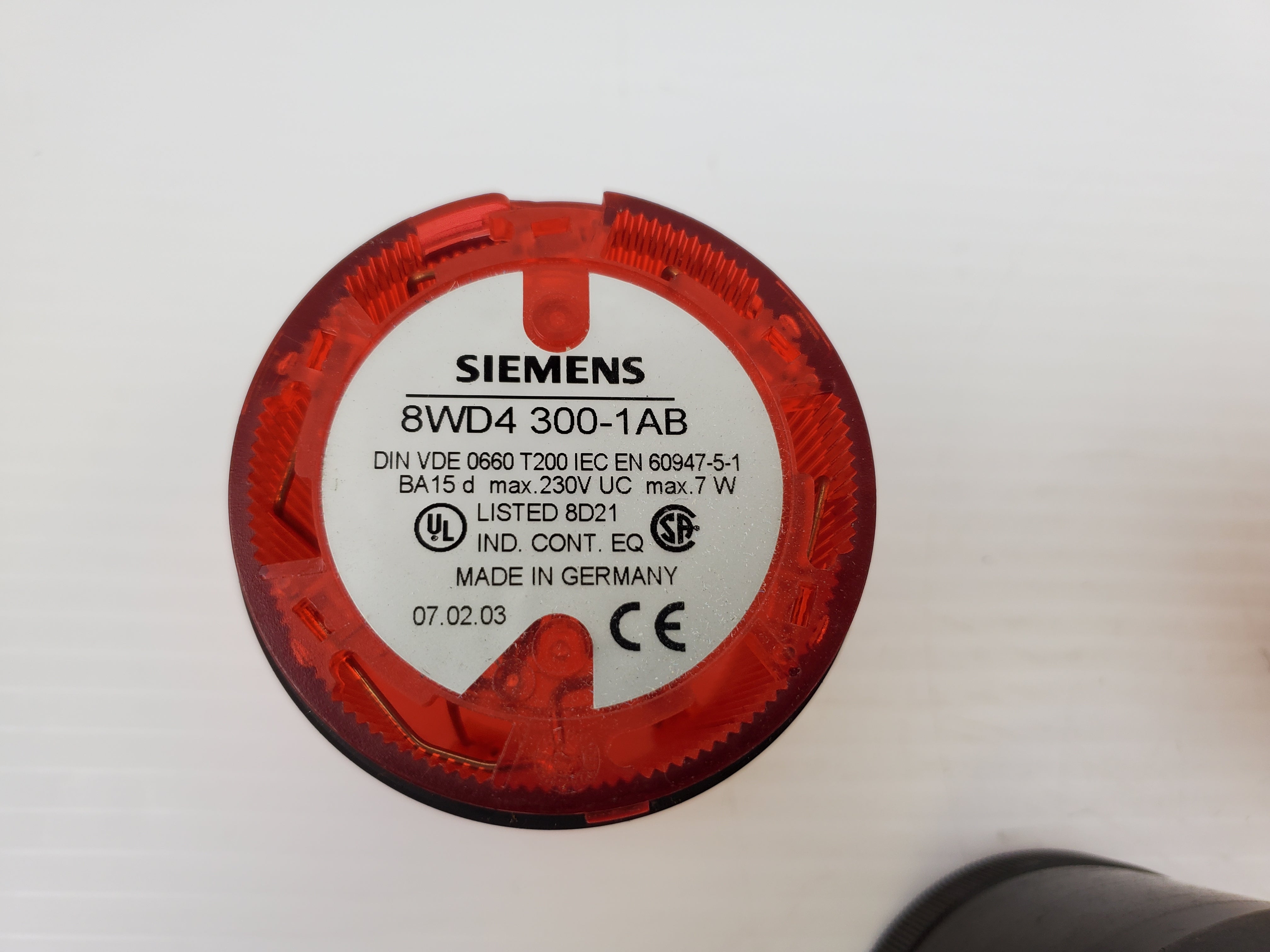 Siemens Red, Orange Lights With Black Siren Stacked