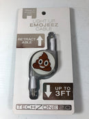 Light Up iPhone Charging Cable Poop Emoji Charger TechZone 2.0 Emojeez 3 Foot