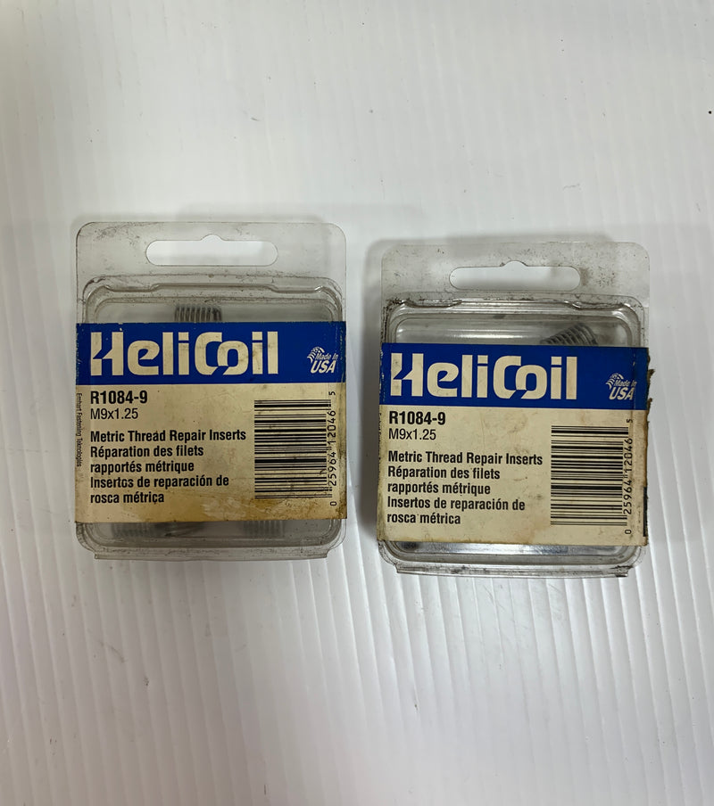 HeliCoil Metric Thread Repair Inserts R1084-9 M9x1.25 Lot of 2