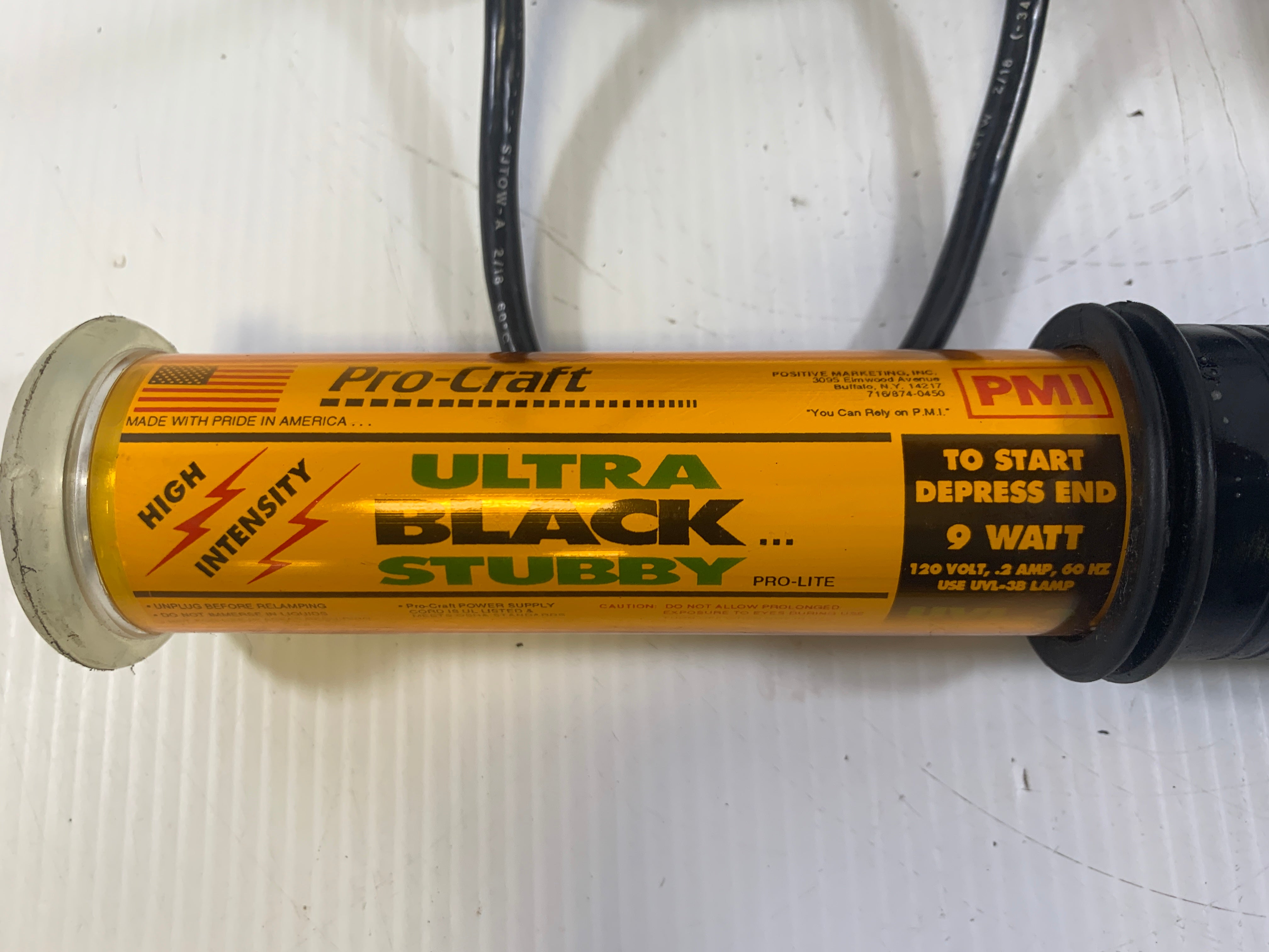Pro-Lite Ultra Black Stubby UVL-3 9 Watt