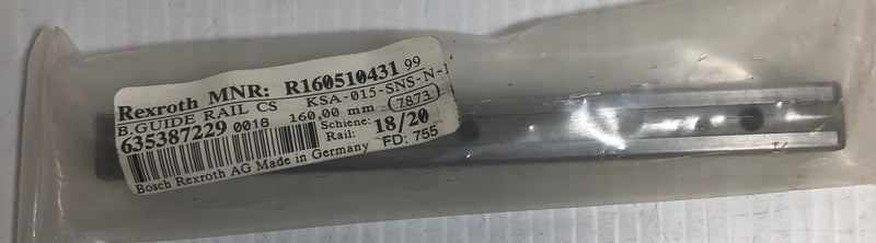 Rexroth B Guide Rail R160510431