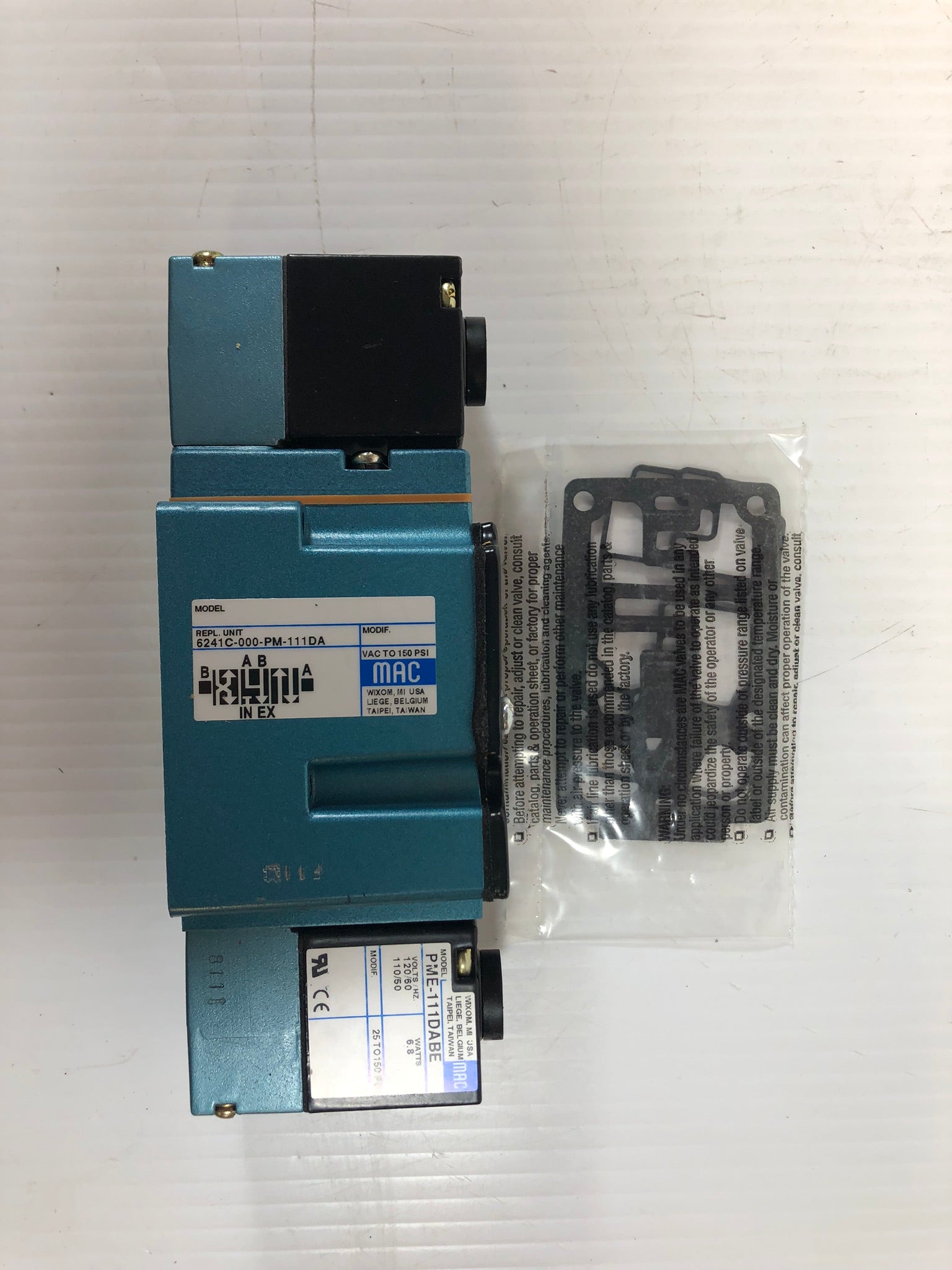 MAC 6241C-000-PM-111DA Solenoid Valve with PME-111DABE
