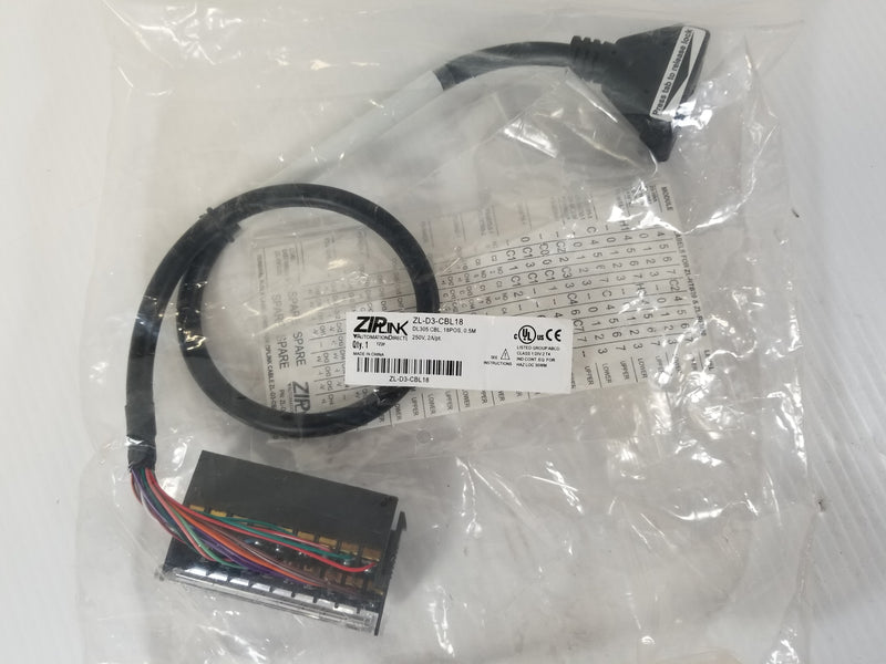 Automation Direct ZL-D3-CBL18 DL305 Cable 0.5M