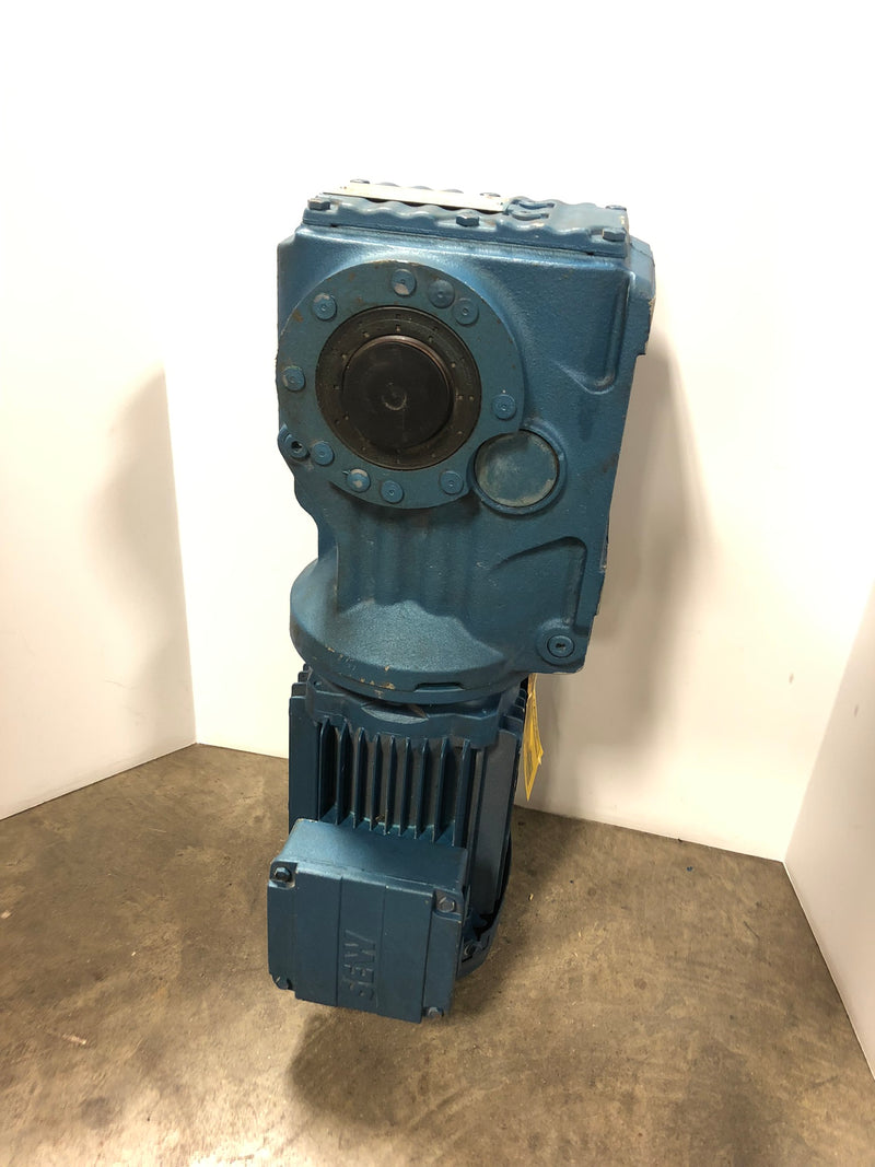 SEW Eurodrive KA47/TDRE80M4 Gear Motor 48.95 Ratio 1.00 HP 1740 RPM