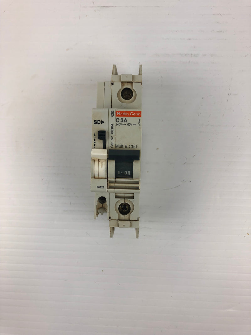 Merlin Gerin Circuit Breaker C3A 1-Pole 240V~60V 60104 Alarm Switch for C60