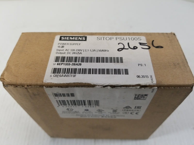 Siemens SITOP PSU100S Power Supply 24VDC 5A