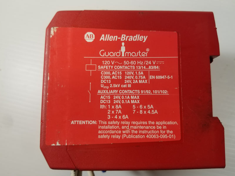 Allen-Bradley 440R-ZBE820AZ1 GuardMaster Expansion Relay