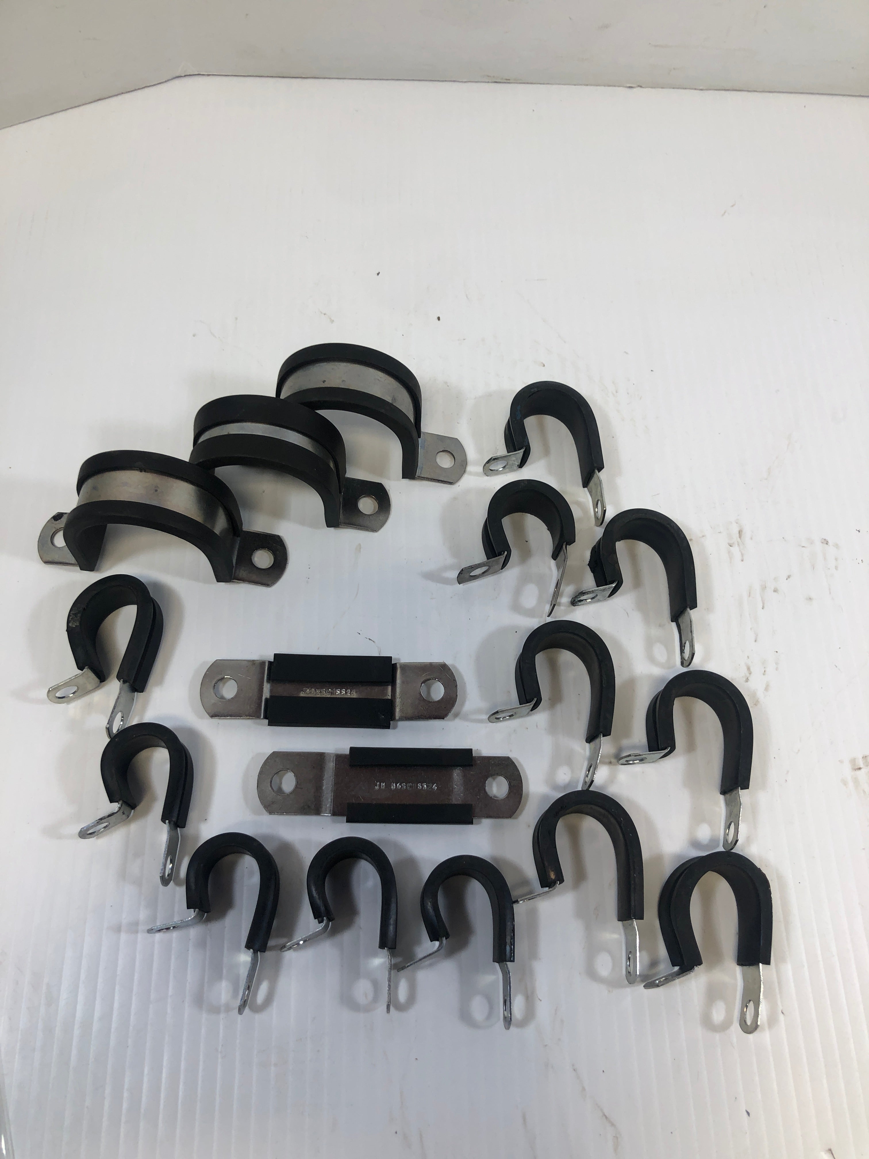 Umpco Cushioned Bracket Lot Saddle Clamp U Support Single Loop - Mixed Lot of 17