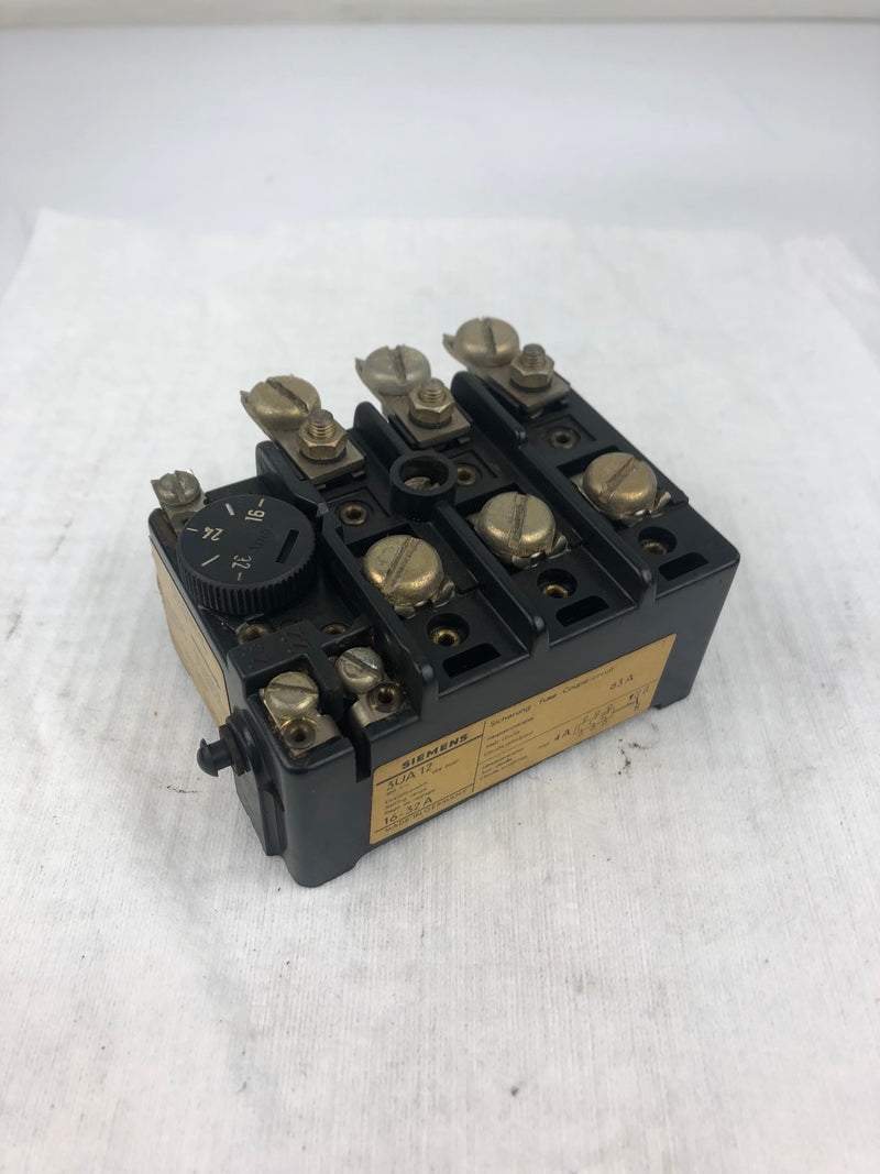 Siemens 3UA 12 Overload Relay 500V 16-32A – Metal Logics, Inc.
