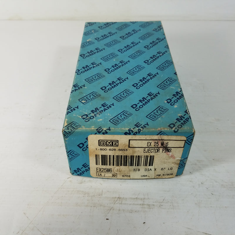 DME EX-25 M-6 Ejector Pins 6" Length (Box of 9)