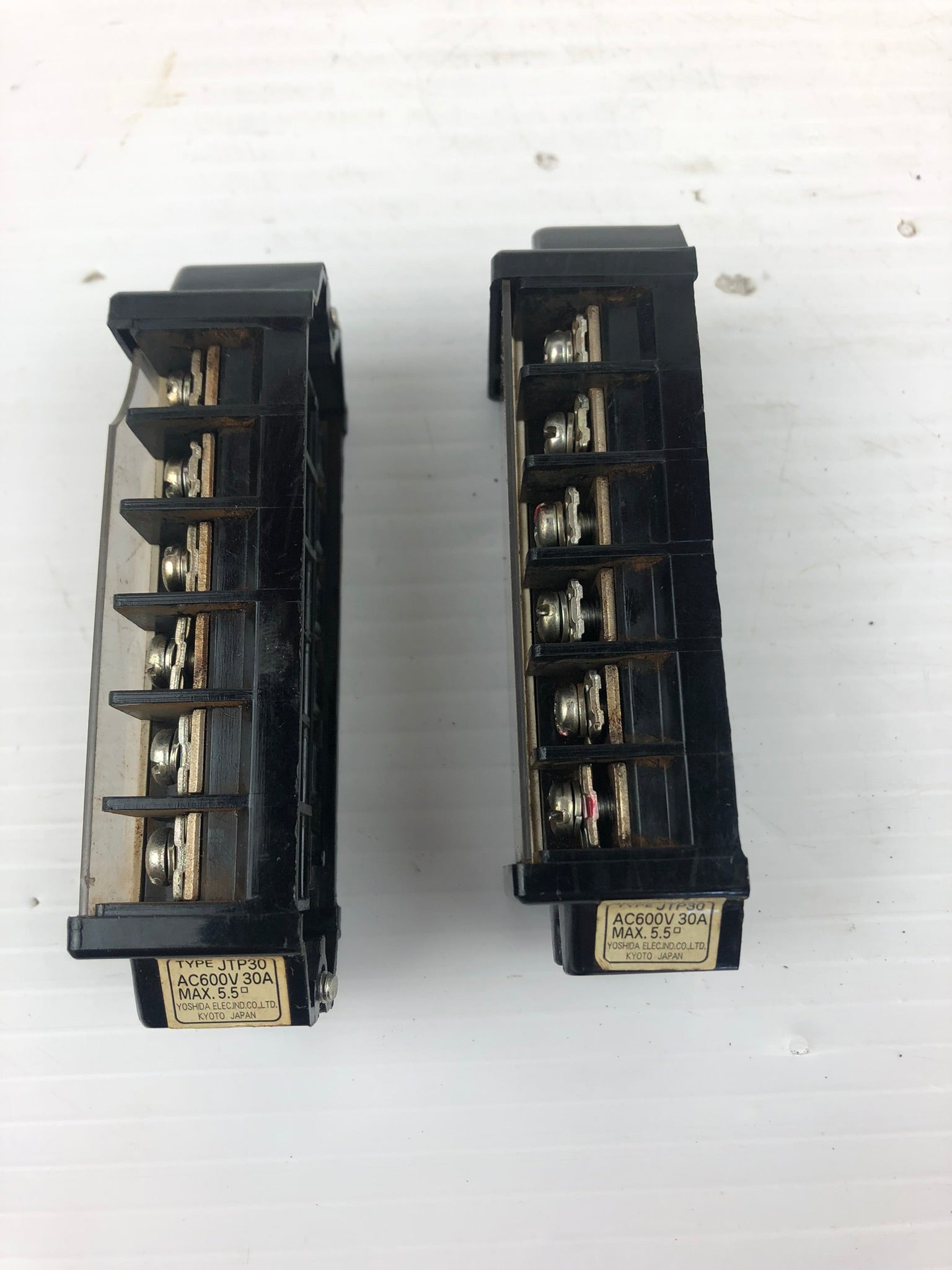 Yoshida Electric Terminal Block JTP30 30A (Lot of 2)