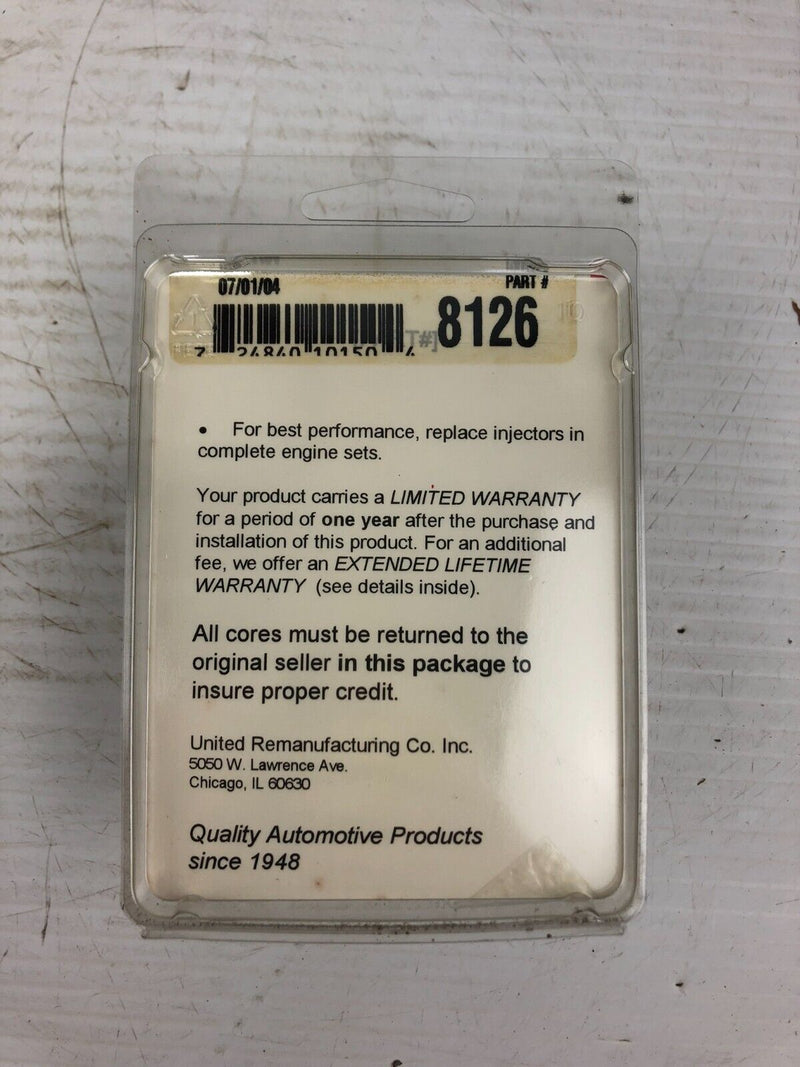 United Remanufacturing Co. Uremco 8126 Remanufactured Fuel Injector