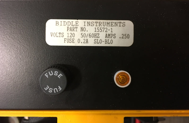 Biddle Instruments DLRO Ohmeter 247000 and Charger 15572-1