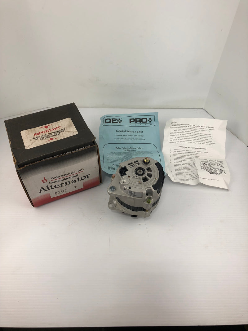 Auto Electric, Inc. 8202-7 Alternator Remanufactured