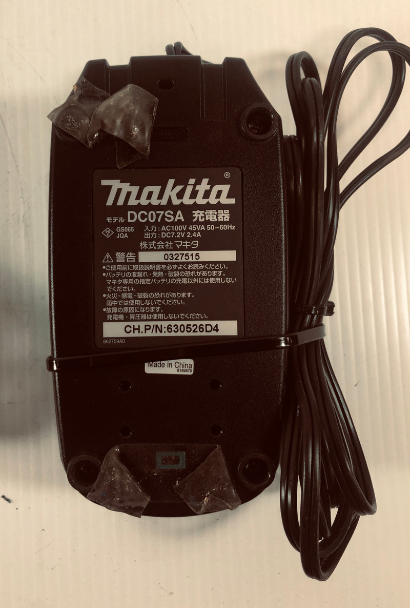 Makita Lithium Ion Battery Charger 7.2V DC07SA