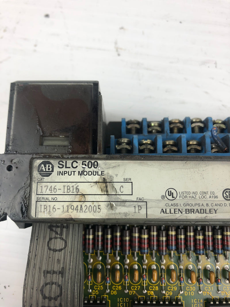 Allen-Bradley 1746-IB16 Input Module Series C SLC500 - No Door