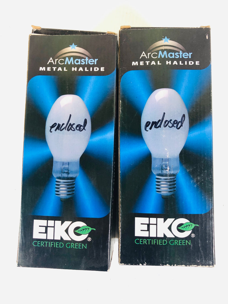 ArcMaster Metal Halide 400 Watt Lamp Eiko Certified Green MH400/U/ED28 Lot of 2