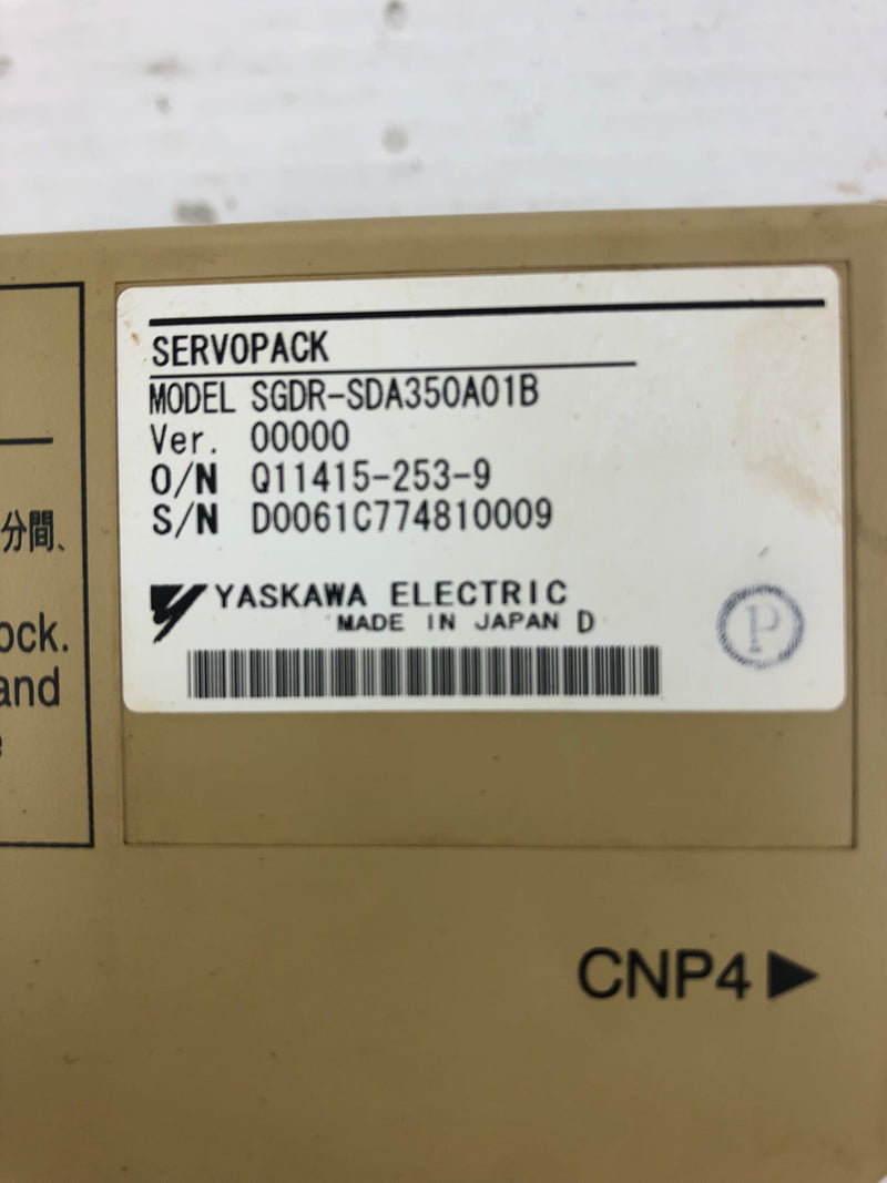 Yaskawa SGDR-SDA350A01B Servopack Drive