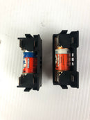 Lot of 2 - Buss JT60030 Fuse Holder 0-30A 600VAC with Smart Spot Fuses