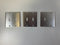 Duplex Light Switch Stainless Steel Cover - Lot of 3