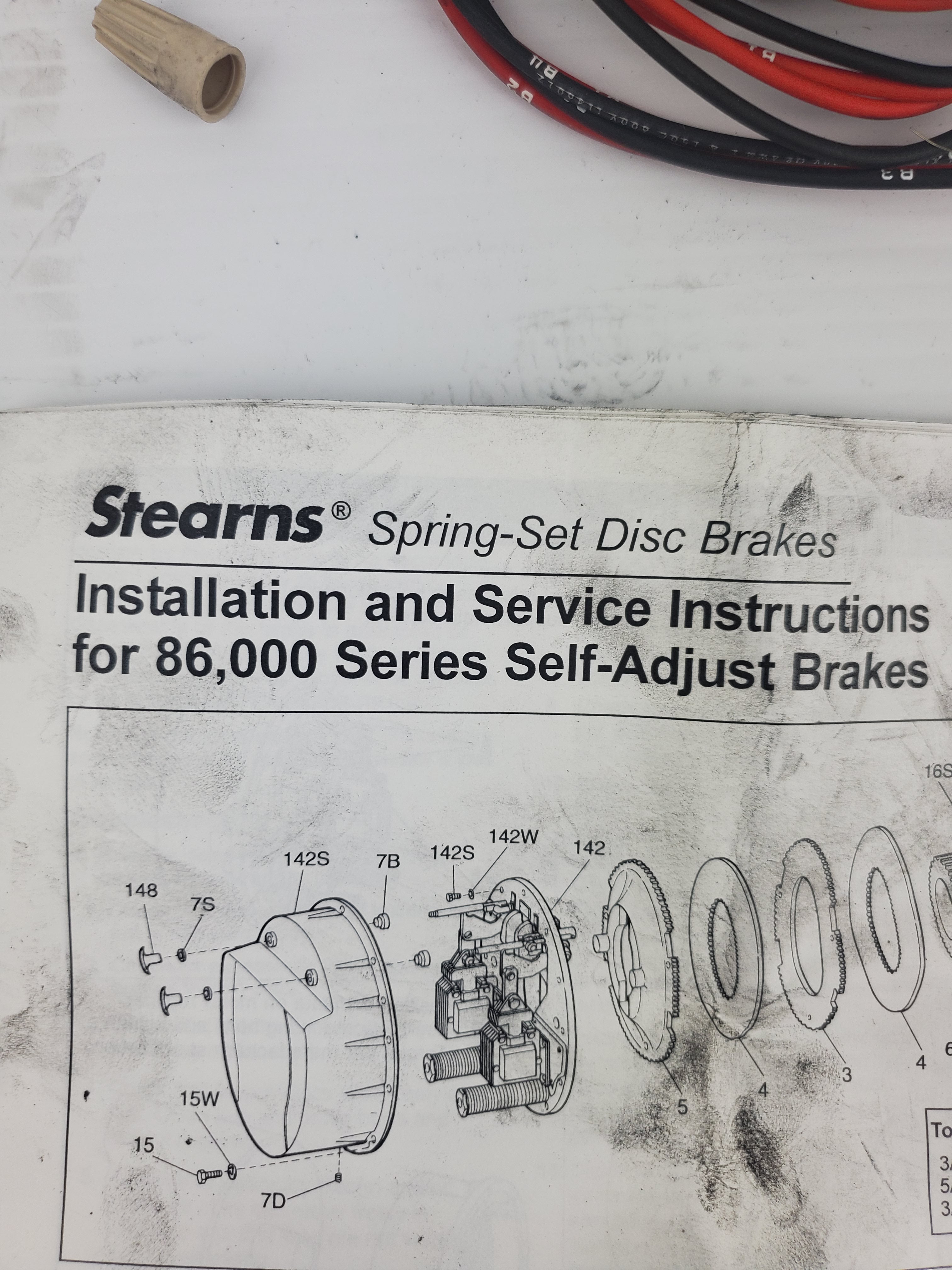 Stearns 8-078-926-00 Spring Set Disc Breaks