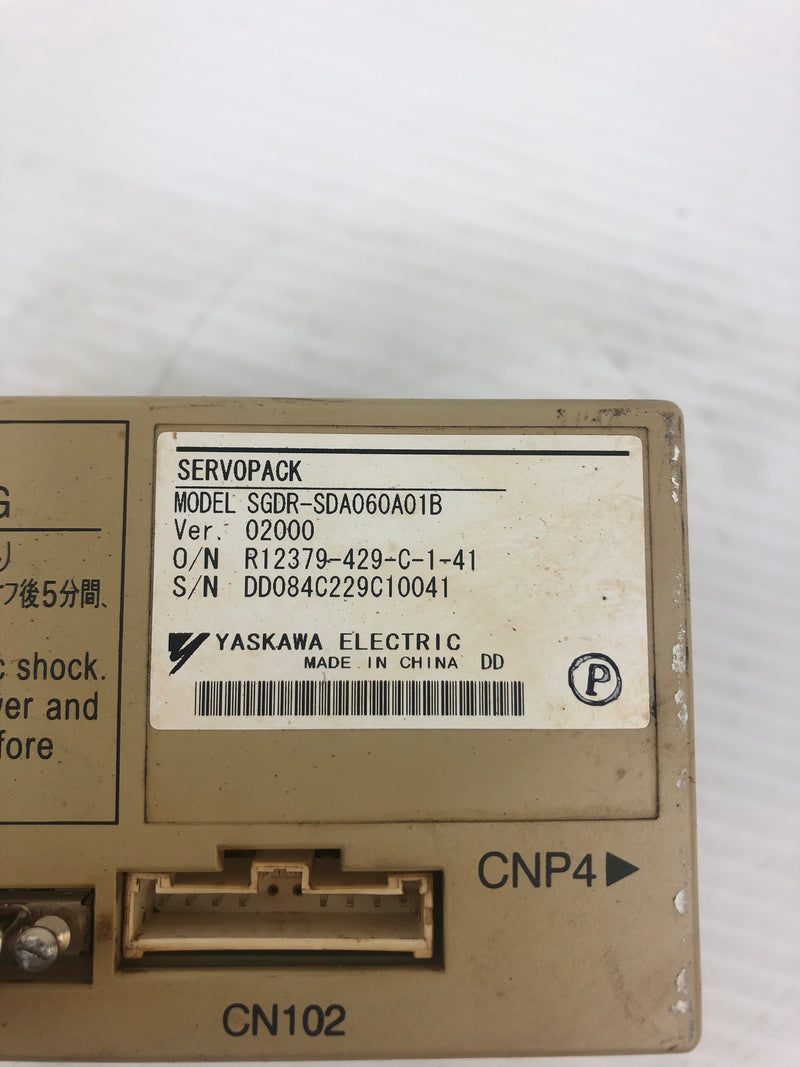 Yaskawa Electric SGDR-SDA060A01B Servopack Drive