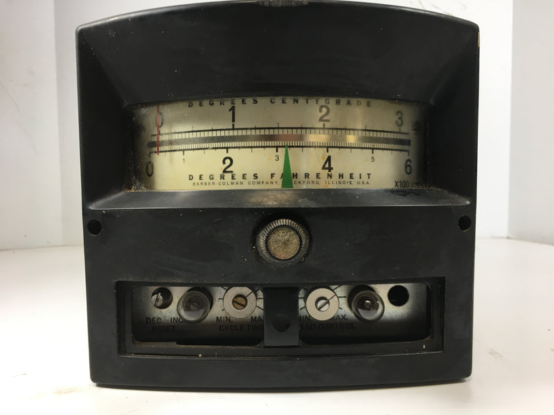 Barber-Colman Temperature Controller 272P 0-600 Farenheit