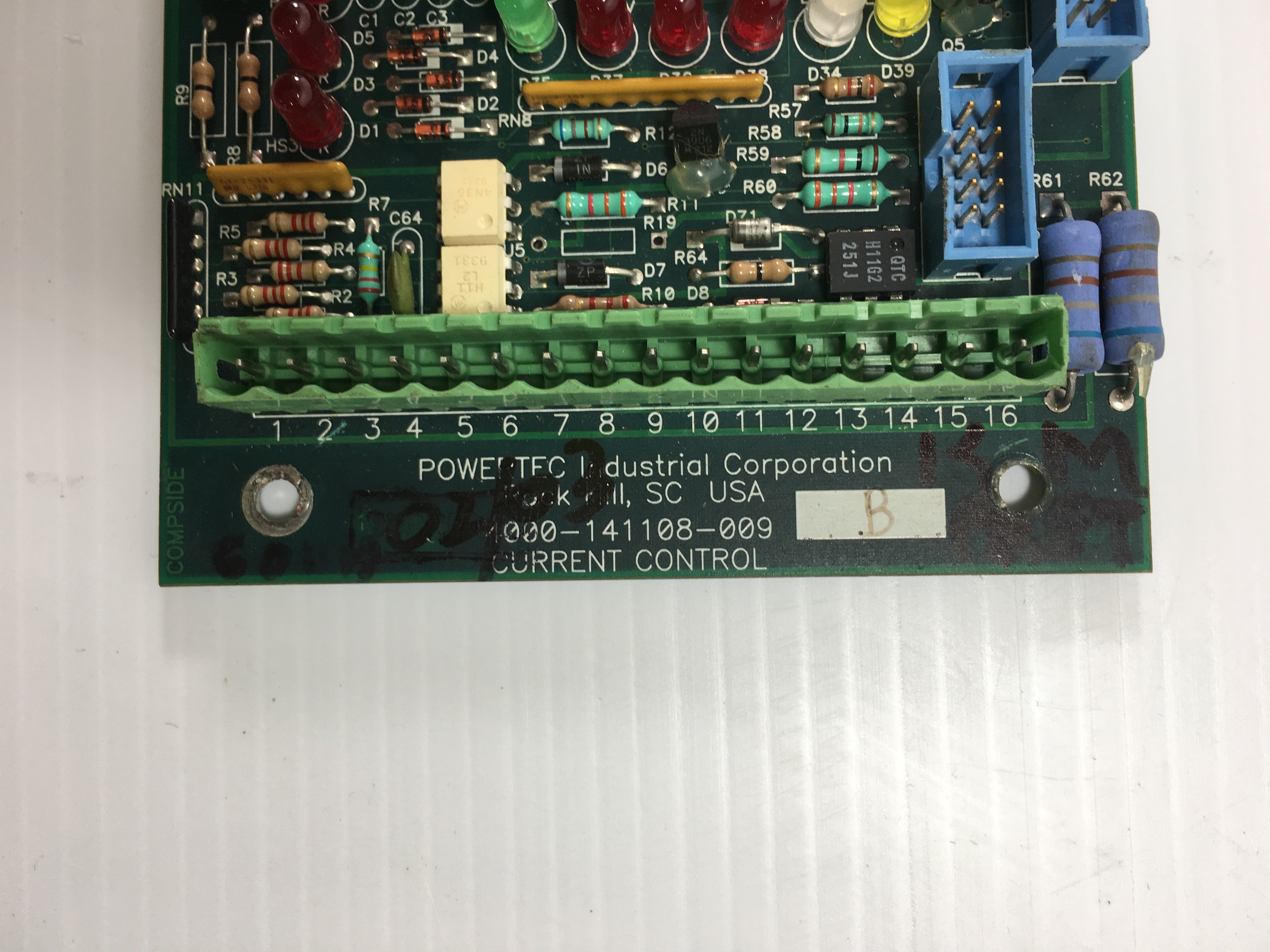 Powertec Industrial Control Module 4000-141108-009 Circuit Board
