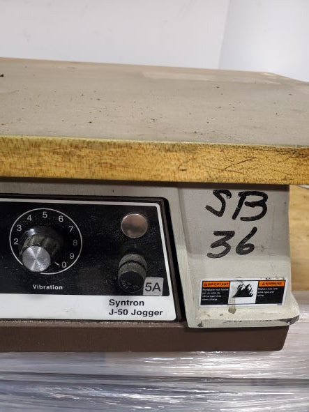 FMC Syntron J-50-B Flat Deck Paper Jogger Shaker Table