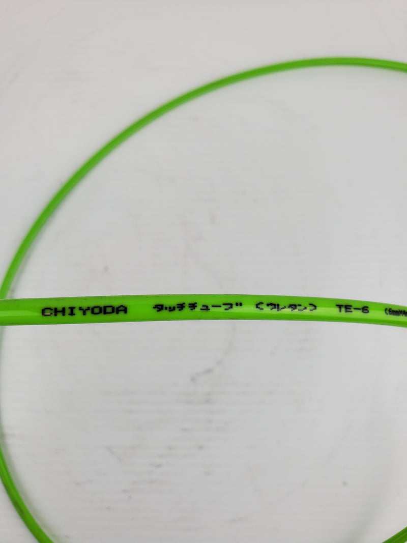 CHIYODA TE-6 Green Tubing 6mm x 4mm Max W.P. Air 0.8MPa 055050201