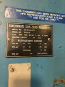 Cincinnati Sub-Zero Products Environmental Chamber U2-3S-HH-X3S 3PH 10A 440VAC