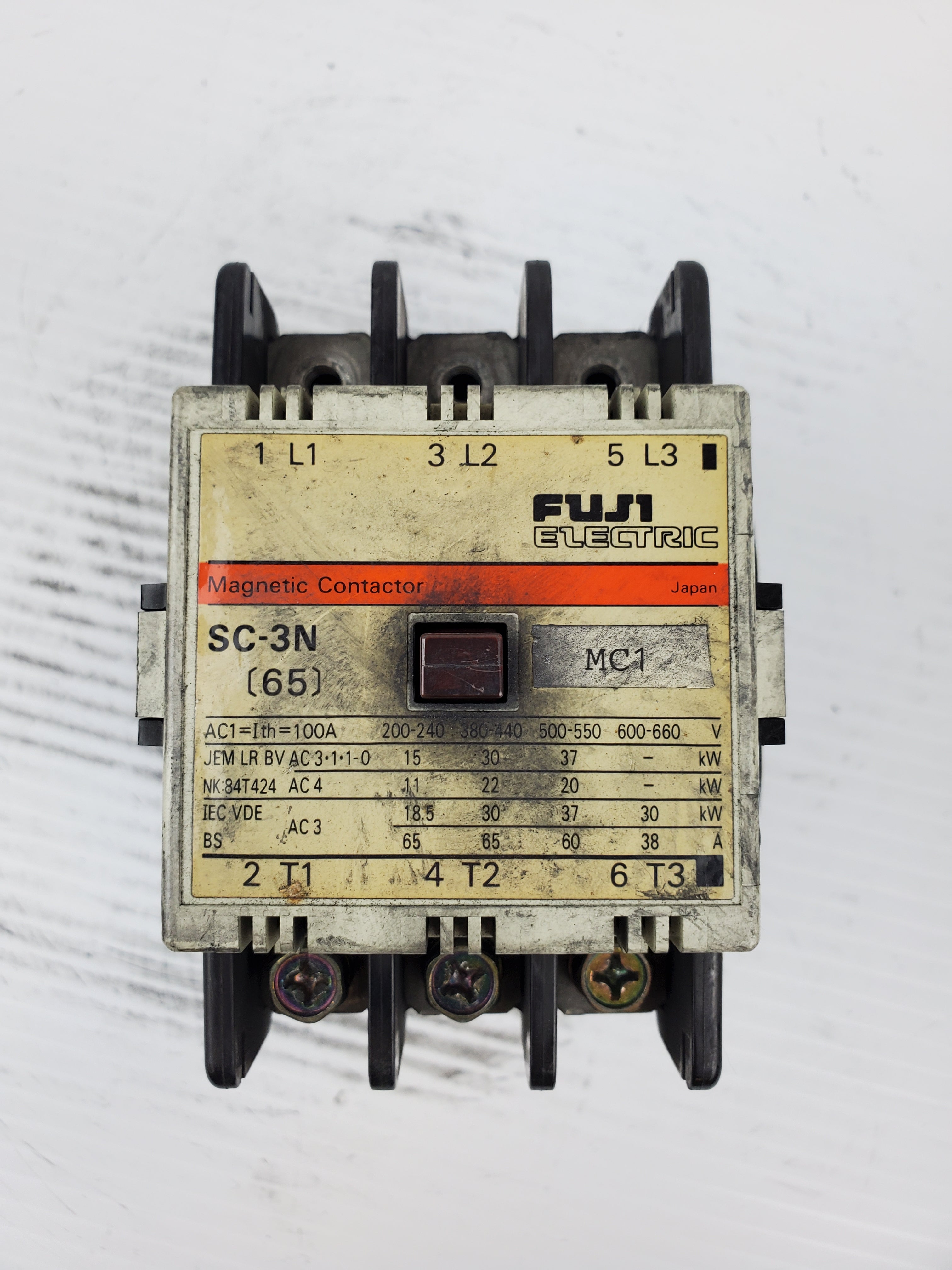 Fuji Electric SC-3N (65) Magnetic Contactor 4NC2H# SC3N65