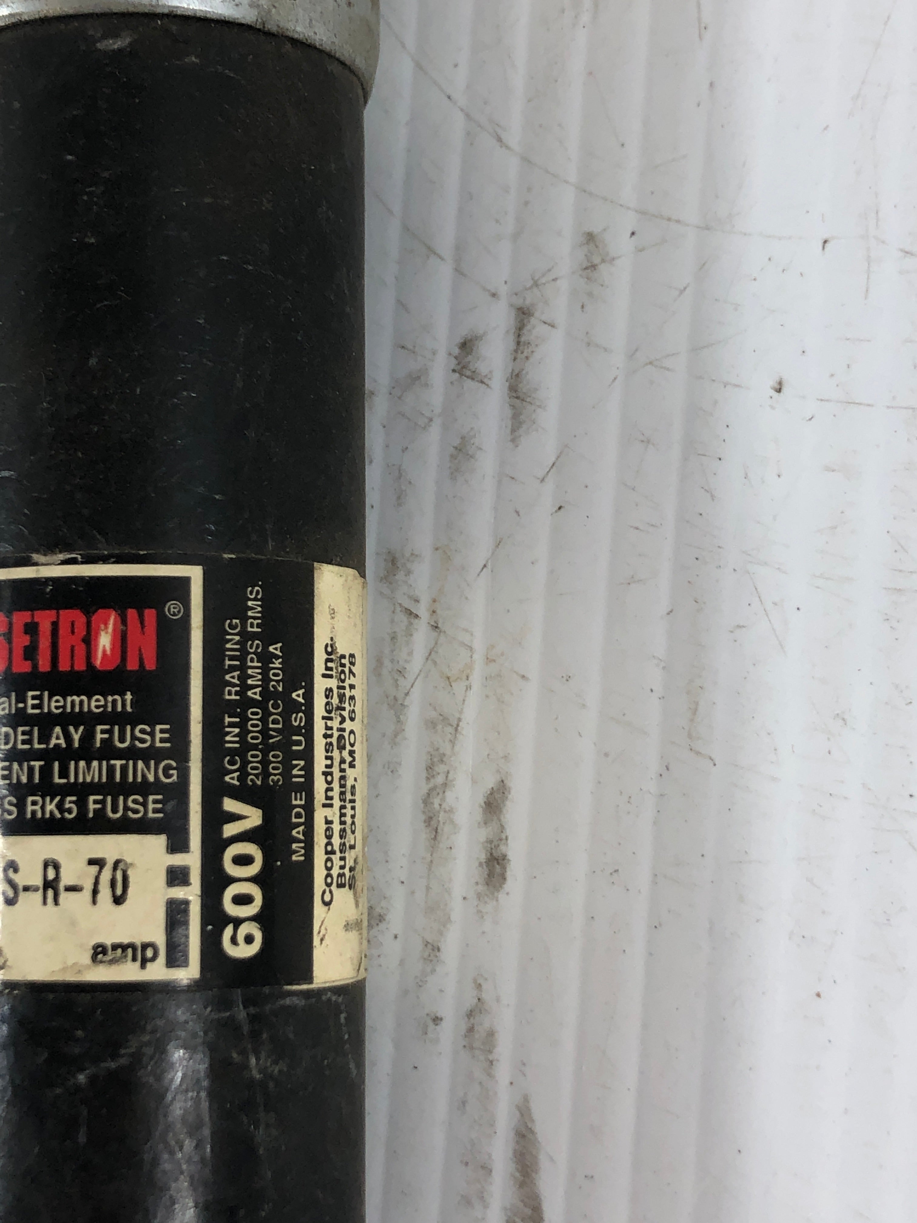 Cooper Bussmann FRS-R-70 Fusetron Class RK5 Fuse 600V