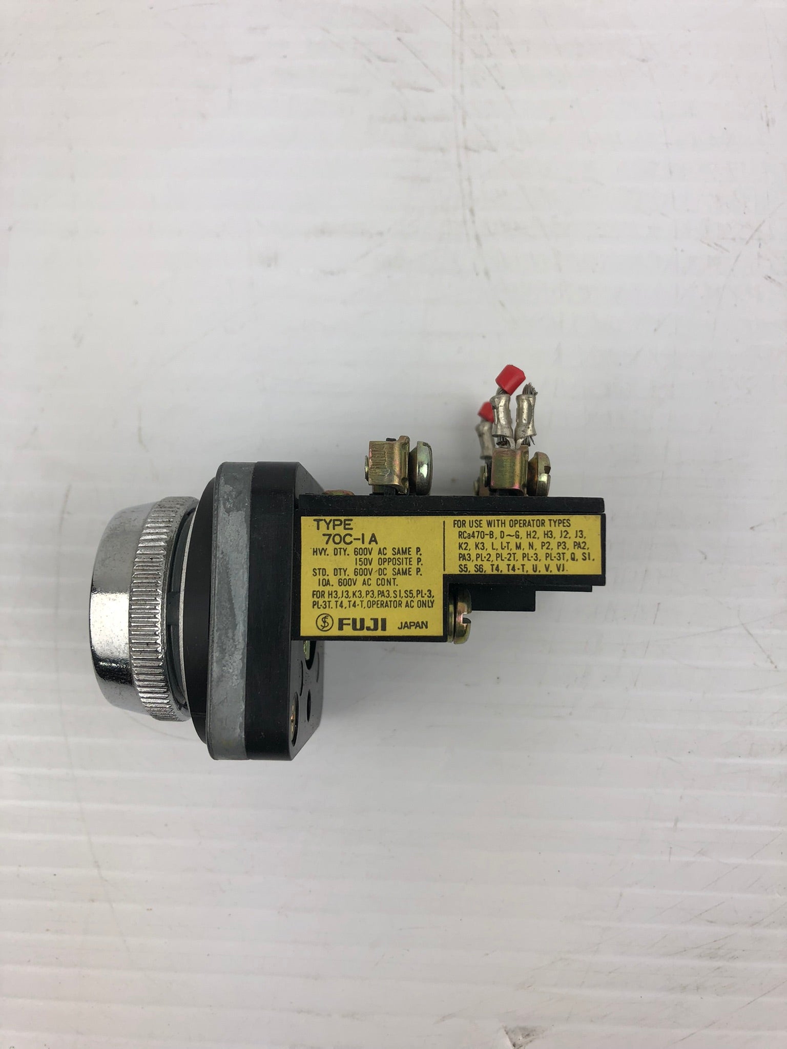 Fuji 70C-IA Reset Button 600VAC 600VDC Green