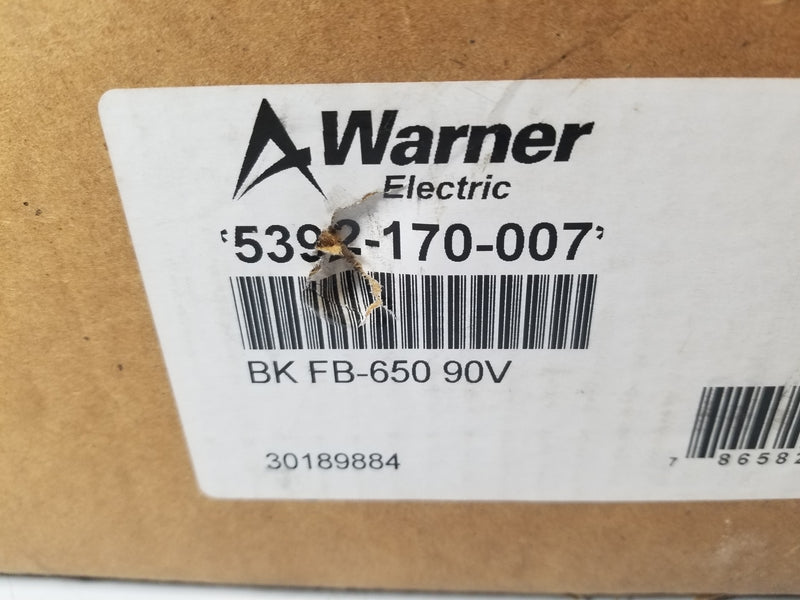 Warner 5392-170-007 Electrically Actuated Brake Open Box