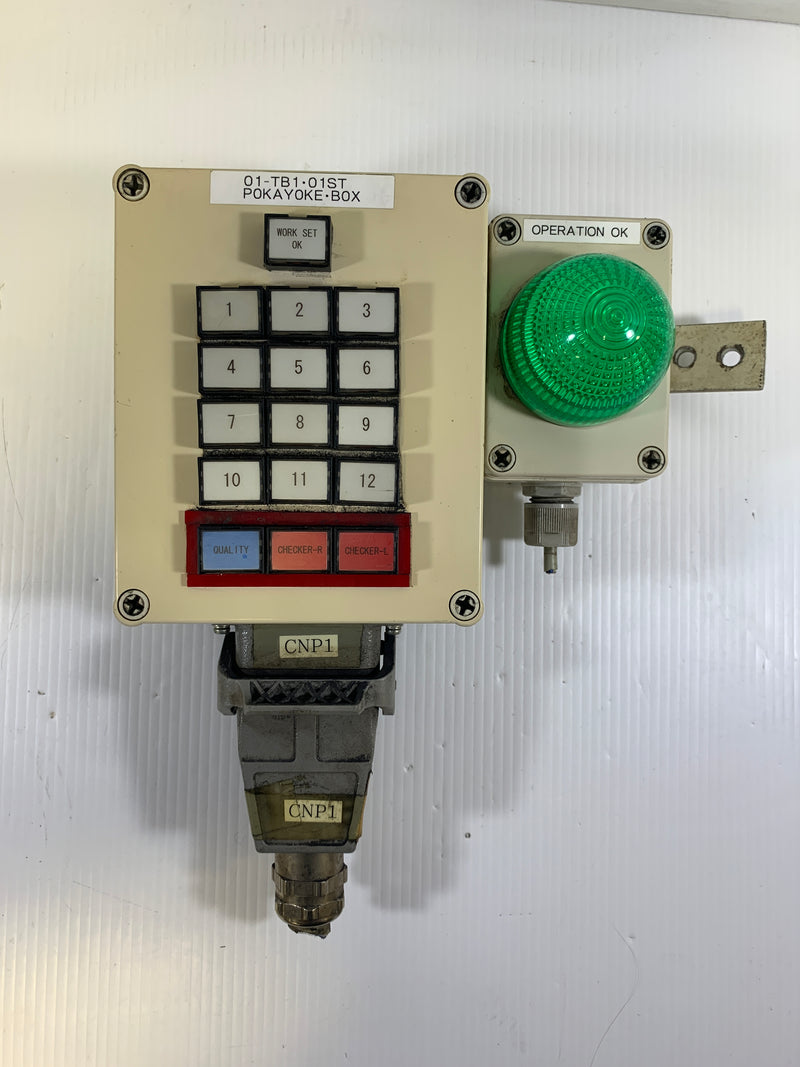 Sanritsu 052-876-9011 Control Box and Green Beacon