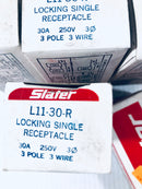 Slater Locking Single Receptacle 30A 250V L11-30-R Lot of 8