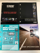 Exide Battery Application Guide Data Book Motorcycle Power Sport Catalogs