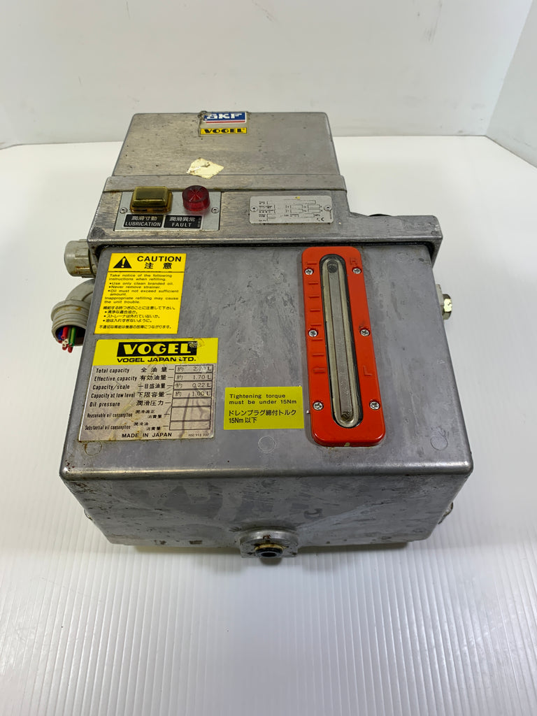 SKF Vogel Lubrication Unit 2.7L MKU1-BW3-2F003J – Metal Logics, Inc.